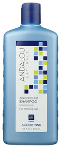 Andalou Naturals Argan Stem Cell Age Defying Shampoo, Strengthening Hair Care for Thinning, Dull or Weak Hair, Helps Revitalize & Strengthen for Fuller, Healthier-Looking Hair, 11.5 Ounce
