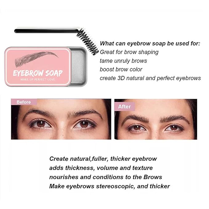 Eyebrow Eyebrow Soap 4D Eyebrow Gel Long Asting Eyebrow Wax Eyebrow X Candy (z3-A, One Size)