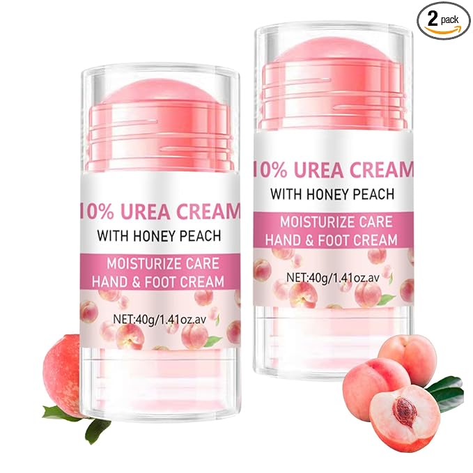 10% Foot Urea Cream for Feet Hand Care - 2Pcs Heel Stick for Cracked Feet Dry Rough Heels, Hands, Elbow and Knees - Moisturizing Urea Foot Stick Balm Intensive Moisturizer for Dead Skin , 1.41oz