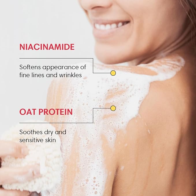 ShiKai Very Clean Body Wash (Fresh Citrus, 12 oz) | Hydrating Gel Cleanser for Dry Skin | With Niacinamide, Oat Protein, Vitamins C & E