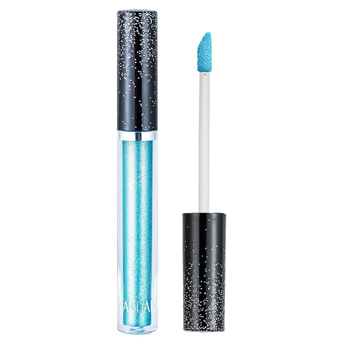 Liquid Eyeshadows, Long-lasting Liquid Glitter-Eyeshadows Colorful Eye Shadows for Eye-Makeup (Blue)