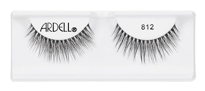 Ardell Faux Mink Lashes 812 - Lightweight with Invisiband, Natural Look False Eyelashes, 4 Pairs