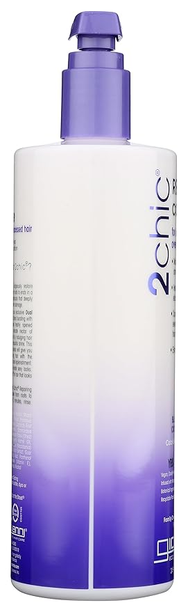 GIOVANNI Color Safe 2Chic Repairing Conditioner Is 100% Color-Safe And Nourishes Hair With A Proprietary Blend Of Vitamins, Antioxidants, And Omega Fatty Acids Without Stripping Color - 24 Oz