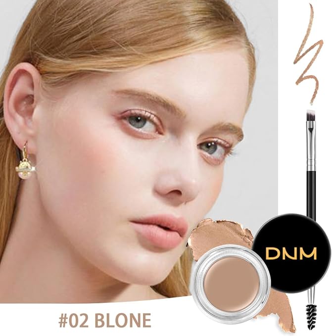 evpct Eyebrow Stencils Kit for Women Shaping, Eyebrow Shaper Makeup Kit, Eye Brow Stencil Shaper Tinting kits for Women, with Eyeliner, Eyebrows Pencil, Pomade, Brush and 10 Stencils, Kit-02# BLONDE