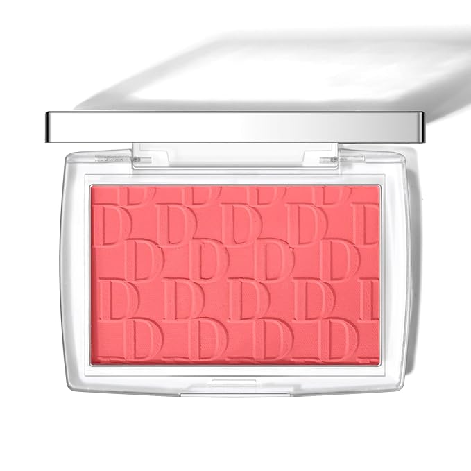 KYDA Powder Blush, Radiant Glow Face Blusher, Blendable Formula, Lasting Moisturizing, Ultra Fine Lightweight Texture, Cherry