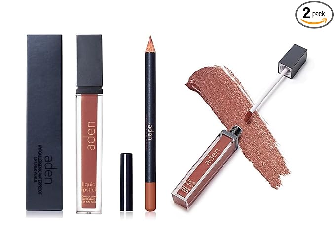 Lipstick for Women & Lip Liner Pencil – Liquid Matte Lipstick Long Lasting – Lip Combo Sets with Lip Stain Long Lasting Waterproof & lip liner stain – Lip Kit Pigmented-Non Smudge-Made in Italy 18