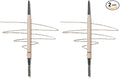 SHEGLAM Insta-Fill Eyebrow Pencil Long Lasting Non-Sticky Sweatproof Matte Eye Brow Pen Makeup-Dark brown (Pack of 2)