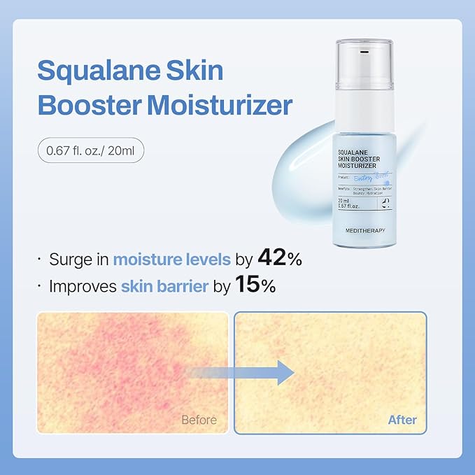 MEDITHERAPY Gentle Boost Kit – Korean Skin Care Set with Retinal & Hyaluronic Acid Serum & Squalane Moisturizer, Anti-Aging & Hydrating Routine, Beginner-Friendly, Travel & Gift
