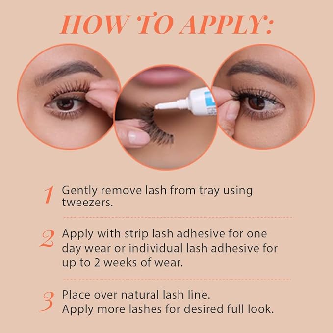 Ardell Naked Lashes 423 with Invisiband – Natural False Eyelashes, Lightweight Strip Lashes for Soft Volume, 4 Pairs