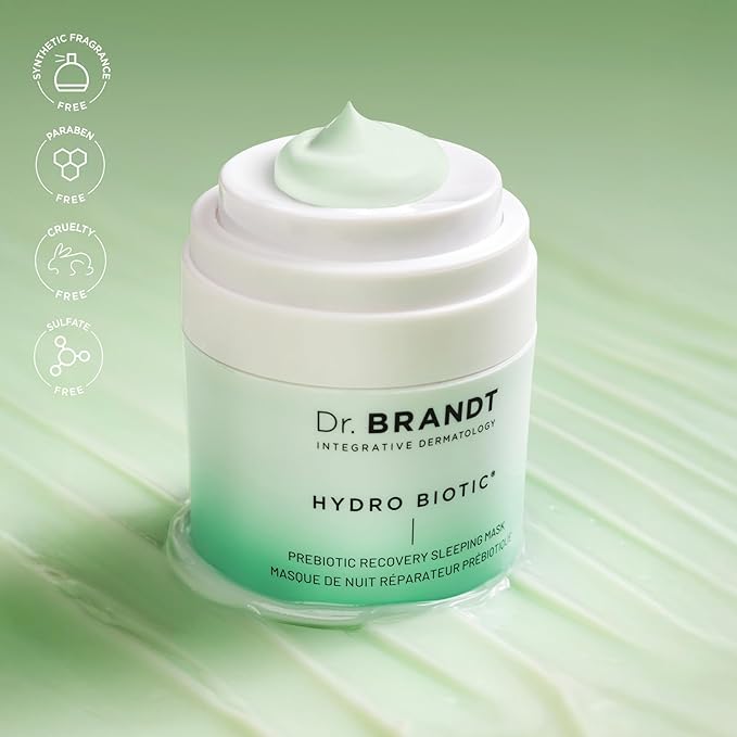 Dr. Brandt Hydro Biotic - Recovery Sleeping Mask - Deeply Hydrates + Reduces Redness & Signs of Irritation - 1.7 oz, Pack of 2