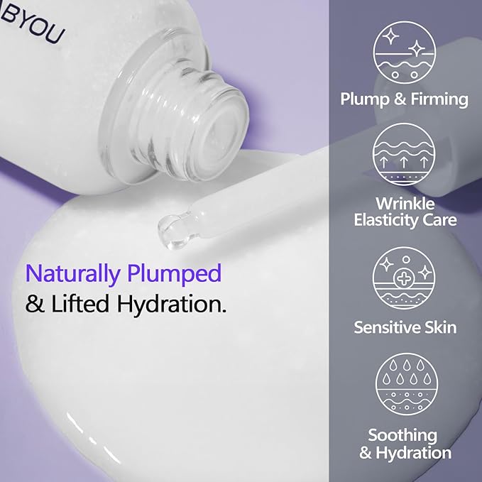 Ceramide Plumping Serum for Face 1.01 fl oz - Anti-Aging, Wrinkle Care with Volufiline & Bakuchiol, Glass Skin korean Skincare for Firming, Barrier Repair & Hydrating