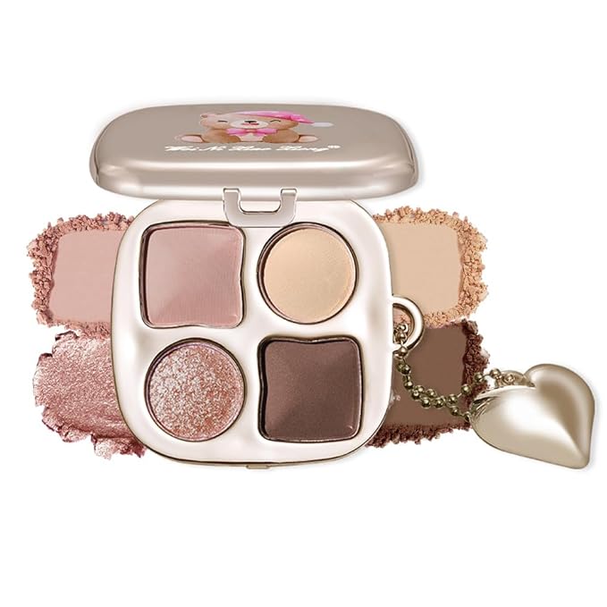 Neutral Pink Brown Eyeshadow Palette, Soft Glam Eye Shadow with Matte Rose, Champagne Shimmer & Cocoa Brown, Blendable Natural Daily Makeup, Long Lasting Lightweight Eye Makeup, Sombra de Ojos 02