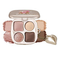 Neutral Pink Brown Eyeshadow Palette, Soft Glam Eye Shadow with Matte Rose, Champagne Shimmer & Cocoa Brown, Blendable Natural Daily Makeup, Long Lasting Lightweight Eye Makeup, Sombra de Ojos 02