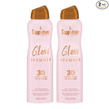 Coppertone Glow Shimmer Sunscreen Spray SPF 30, Water Resistant Broad Spectrum SPF 30 Spray Sunscreen, Free From Parabens, PABA, Phthalates, Octinoxate and Oxybenzone, 5 Oz Bottle, Pack of 2