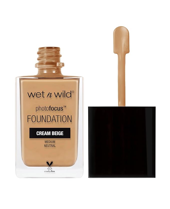 wet n wild Photo Focus Matte Liquid Foundation Cream Beige, Vegan & Cruelty-Free