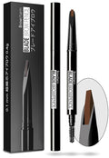 MAVENI Browcharm Microblading Eyebrow Pencil for Women,0.1mm Ultra-Fine Mechanical Pencil,Makeup Brow Definer Waterproof,Draws Tiny Brow Hairs and Fills in Sparse Areas and Gaps (04 Red Brown)