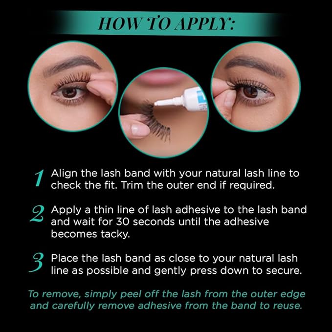 Ardell False Eyelashes, Babies - Lightweight, Natural Look Strip Lashes with Invisiband for Everyday Wear, 4 Pack