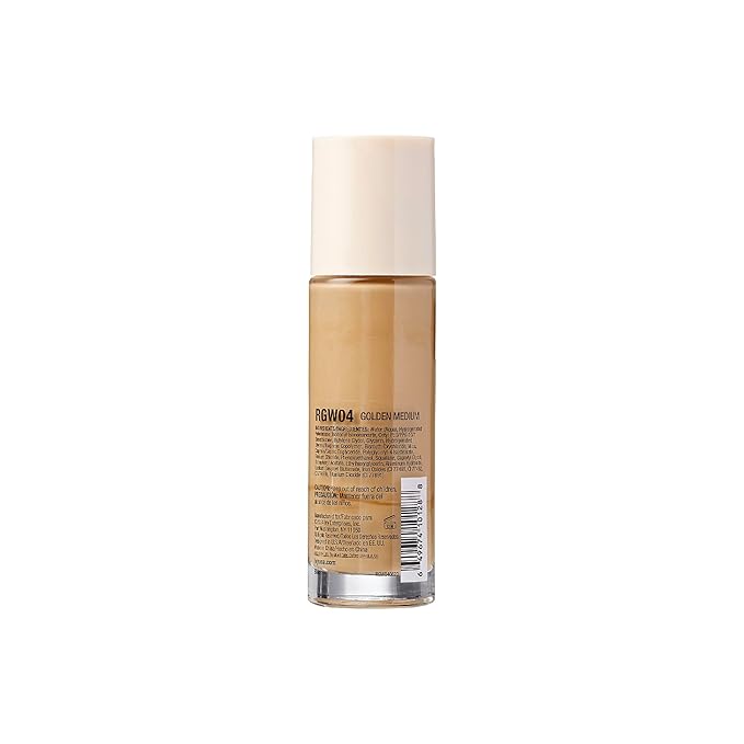 Ruby Kisses Glowy Skin Filter Foundation - All-in-1 Primer, Skin Tint & Highlighter, Hydrating Light Coverage with Squalane, Natural Dewy Finish, Luminous & Radiant Glow (Golden Medium)