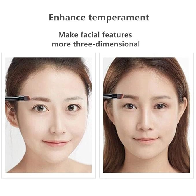 Eyebrow powder three-color brow disc waterproof eyebrow powder eyebrow makeup kit eyebrow filler to shape natural eyebrows (02# Brown, light brown, skin tone)