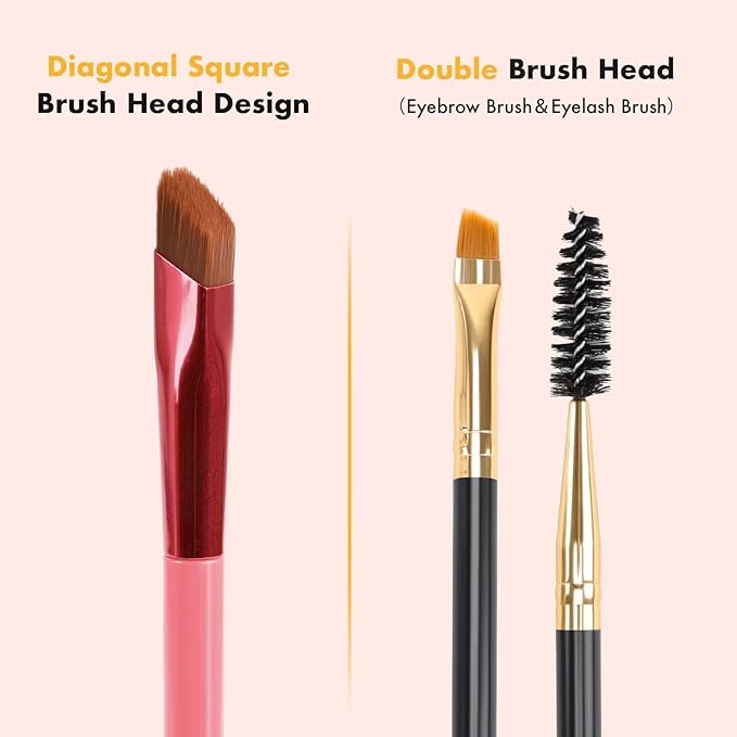 3 IN 1 Eyebrow Gel Kit With 2 Eyebrow Brushs,【High Pigment】,【Waterproof】,【Long Wearing】, Eyebrow Pomade For All Skin Tones, #04 dark-brown