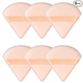 6 Pieces Triangle Powder Puff Soft Makeup Sponge Make Puff for Face Powder Cosmetic Foundation Sponge Makeup Tool Gifts for Women (Flesh)