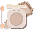 Nude Beige Brown Eyeshadow with Brush, Single Matte Mini Eye shadow Palette, Silky Fine Highly Pigmented Powder, Lightweight & Ultra-Blendable Formula, Ideal for Daily Natural Eye Makeup (#06)
