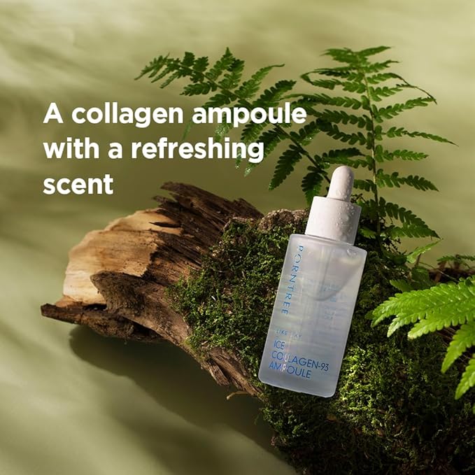 BORNTREE Like Sky Ice Marine Collagen 93 Ampoule 1.69 fl oz with 7 Types of Hyaluronic Acid, Absorption Rate of More than 40 Times, K-Beauty Skin Serum
