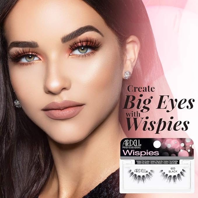 Ardell False Eyelashes Wispies, Cluster 600 (4 Pack)