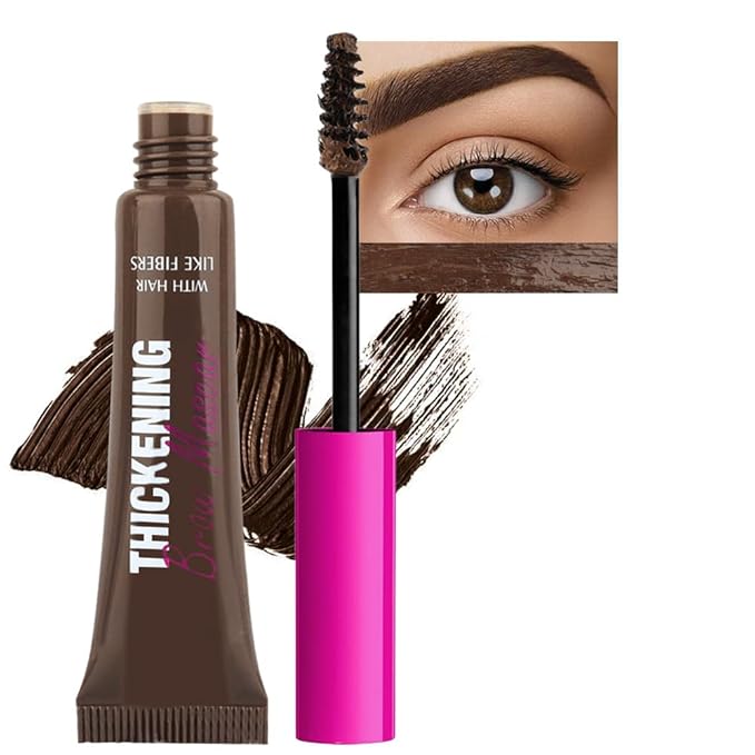 Kaely Thickening Brow Mascara, Tinted Eyebrow Gel Waterproof, Eyebrow Color Makeup, Vegan, Cruelty Free, maquillaje gel para cejas a prueba de agua, 07 Espresso