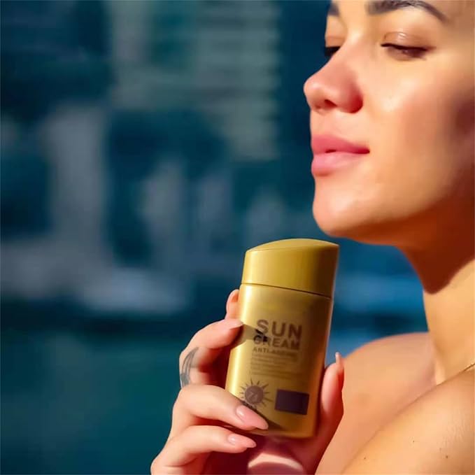 Anti Aging Sunscreen SPF 100 for Face and Body, Sun Screen Protector Walerproof, Non Greasy, Light and Smooth Feel Sunscreen Lotion Moisture Sun Cream, Beach Essentials for Women (SPF 100)