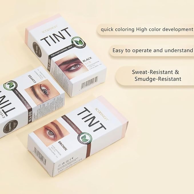 Lash Color Kit, Professional Lash and Brow Set with Natural Ingredients, Stay-True Vibrant Color, Safe & Easy Home DIY (Coffee)