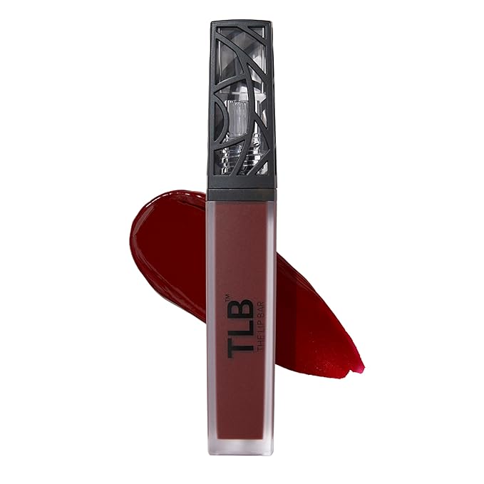 The Lip Bar - Nonstop Liquid Matte Lipstick, Mastermind (Deep Blood Red) - High Pigment - Long Lasting - Jojoba Oil, Vitamin E - Vegan, Gluten Free, Cruelty Free - Makeup & Cosmetics - .24 fl oz