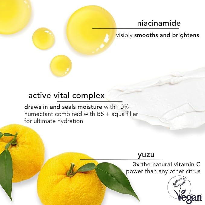 Saturday Skin Yuzu Eye Balm Vitamin C Wide lluminating Under Tight Eye Cream Korean Niacinamide Caffeine for Wrinkles Puffy Eyes Dark Circles Moisturizing Hydrates Anti Aging for Women (15ml)