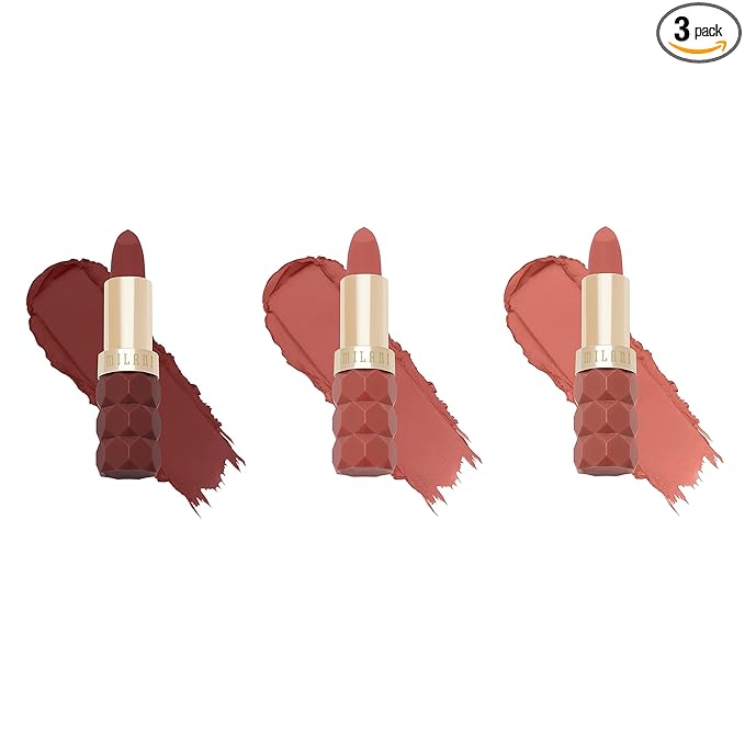 Milani Color Fetish Matte Lipstick 3 Pack: Passion, Secret, & Pleasure