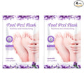 Magik Foot Peeling Mask Baby Soft Cracked Heels Remove Dead Skin Calluses (Lavender, 2 Pairs)