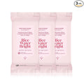 THE FACE SHOP X GLAMZILLA Rice Water Bright Cleansing Wipes On-the-Go Bundle for Face, Moisturizing, Infused with Rice Extract, Cleansing Facial Wipes, 25 Count (Pack of 3)
