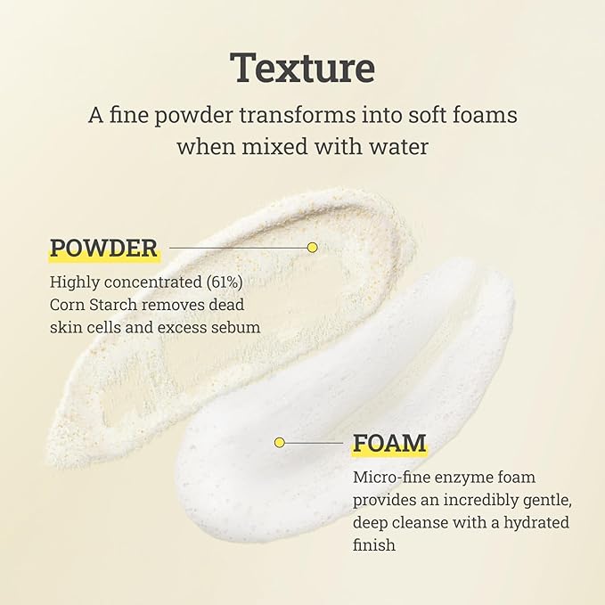 CNP Propolis Rescue Powder Wash, Exfoliating Face Wash with AHA & PHA, for Dry, Sensitive Skin, Dermatologically Tested, 2.4 oz.
