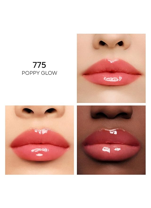 Kiss Kiss Bee Glow Oil - 775 Poppy Glow by Guerlain for Women - 0.3 oz Lip Oil