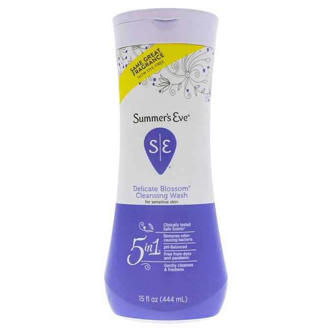 Summer's Eve Feminine Wash, Delicate Blossom, Daily pH-Balanced Body Wash for Women, Feminine Care to Remove Vaginal Odor, Gynecologist Tested, 15 Fl Oz (Pack of 2)