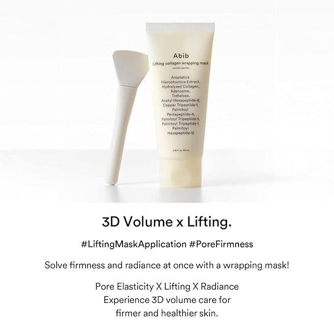 Abib Collagen Overnight Wrapping Mask Jericho Rose, Peel Off Face Mask for Glass Skin & Pore Tightening, Lifting & Firming Korean Skincare 3.38 fl.oz