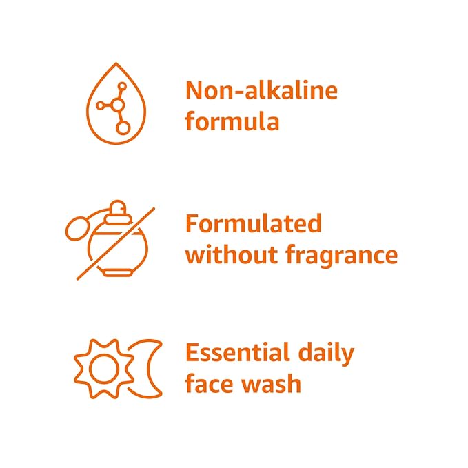 Amazon Basics Daily Facial Cleanser, Face Wash, Fragrance Free, For Gentle Skin, Unscented, 16 fl oz