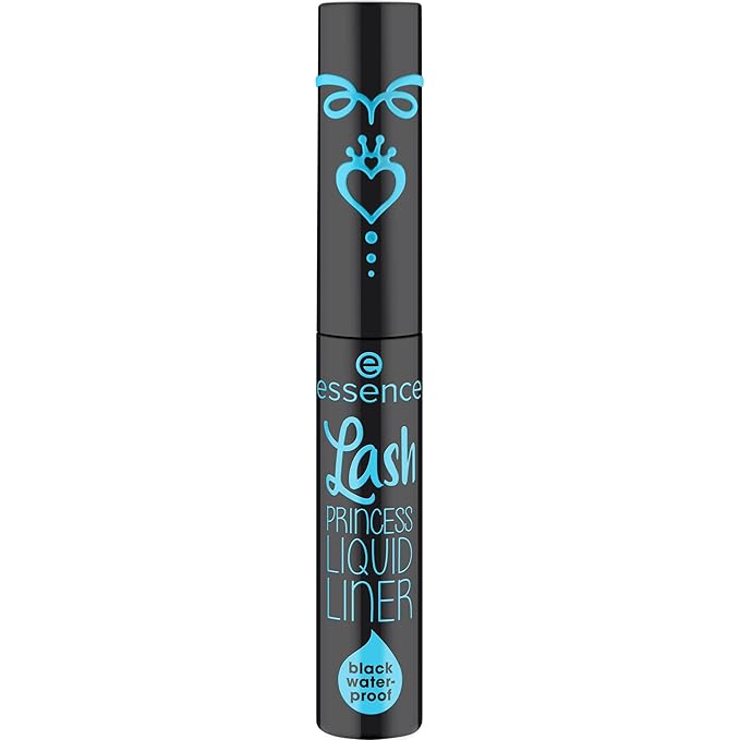 essence | Lash Princess Liquid Liner Waterproof Black | Smudge Proof, Matte Eyeliner with Ultra-Fine Brush Tip | Vegan & Cruelty Free