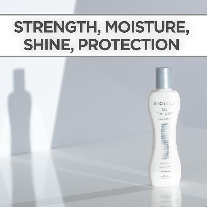 BioSilk Silk Therapy Conditioner, Moisturizes & Conditions Hair For Incredible Shine, Sulfate, Paraben, & Cruelty-Free, 7 Oz
