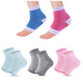 5 Pairs Moisturizing Gel Heel Socks Vented Unisex Toe Open Feet Care Dry Skin