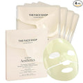THE FACE SHOP Vita-Toning Vegan Collagen Face Mask, Korean Glass Skin Essential, Hydrogel Mask for Moisturizing & Skin Elasticity, Improves Uneven Tone, 4EA