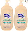Baby Magic Soothing Hair & Body Wash, Vanilla & Oat, 30 Fl Oz (Pack of 2)