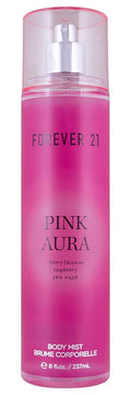 Forever 21 Pink Aura Body Spray Mist | Lightweight & Flirty Everyday Scent | Sweet Body Spray with Cherry Blossom Top Notes, Raspberry and Pink Sugar | 8 fl. oz.