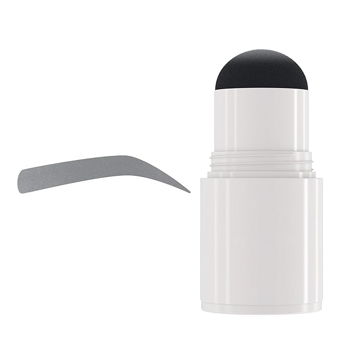 MADLUVV Brow Stamp Refill* - Color Stamp for Brows & Root Touch Up for Women & Men, Instantly Conceal Hair Loss, Grey Hair, Thinning Hair with Stain-Proof/Smudge-Proof Powder Formula (Dark Grey)