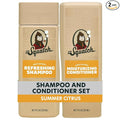 Dr. Squatch Men's Natural Shampoo and Conditioner Set – Sulfate & Paraben Free Natural Shampoo and Conditioner for Men – Scalp Nourishing Formula – Summer Citrus (11 fl oz, 2-Pack)