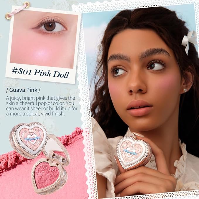 Flower Knows Lunar Haze 12-Piece Makeup Gift Box Set,Includes Makeup Palette,Blush,Lip Cream,Hand Mirror,Bag Charm,Hair Clip,Hand Cream,Brush*3,Gift Box,Perfect Anniversary Valentine,Make Up Gift